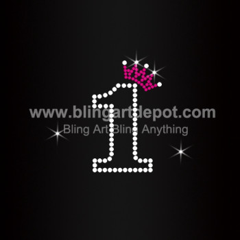 Number One Rhinestone Transfers Number One Rhinestone Transfers